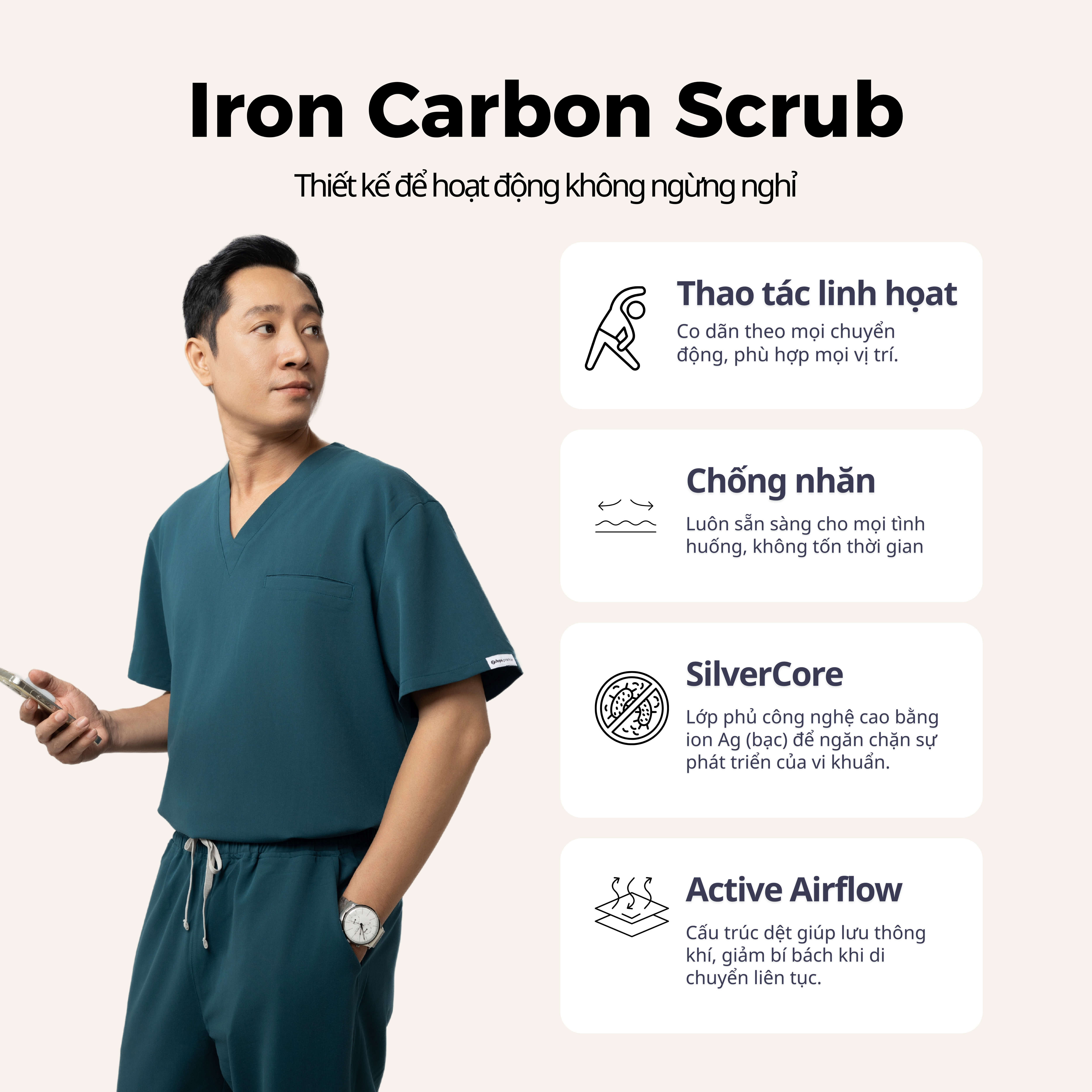 Iron Antimicrobial Carbon Scrub